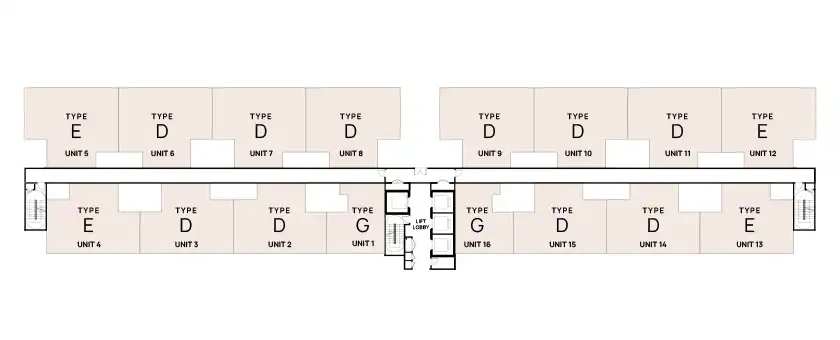 Residensi Armani Putra | Floor Plans | Serviced Apartment | L6-L23